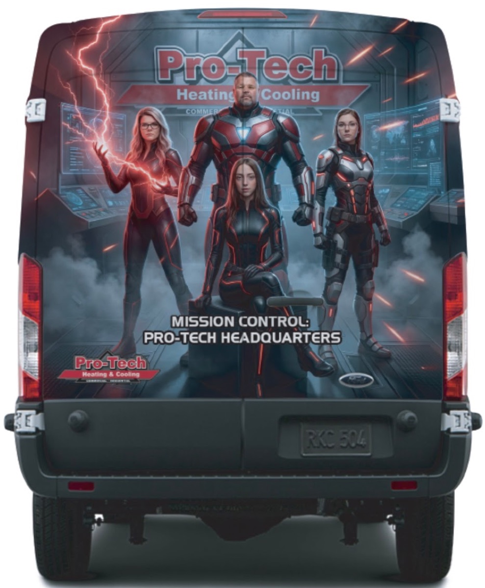 Pro-Tech Office Avengers van wrap